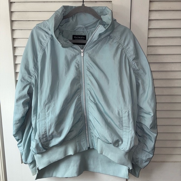 Athleta The Jetset Bomber size XL Pockets Hooded - Picture 2 of 7